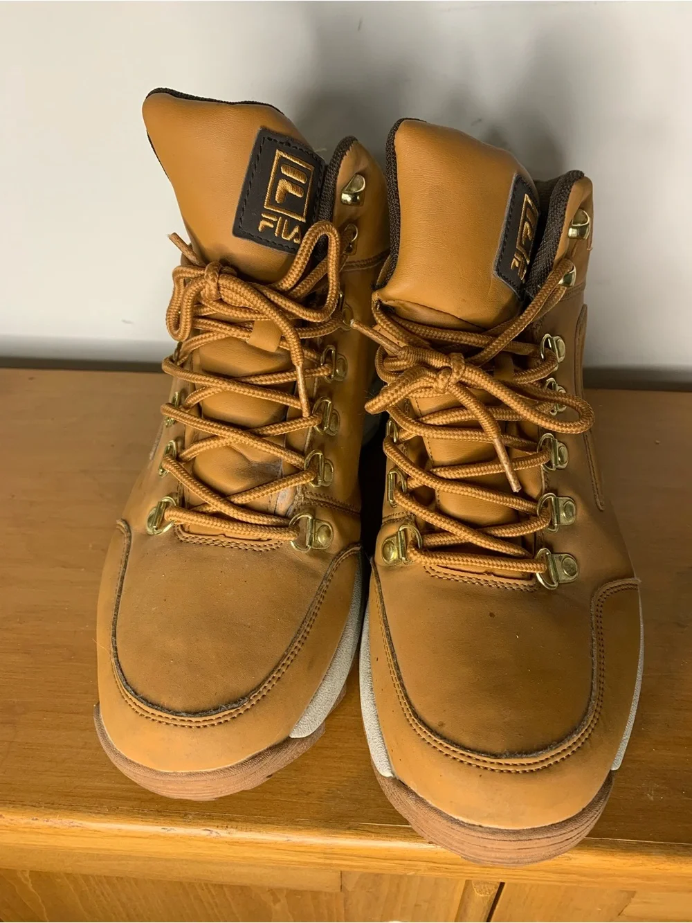 Fila Men's Wheat/Tan Lace-Up Work Boots